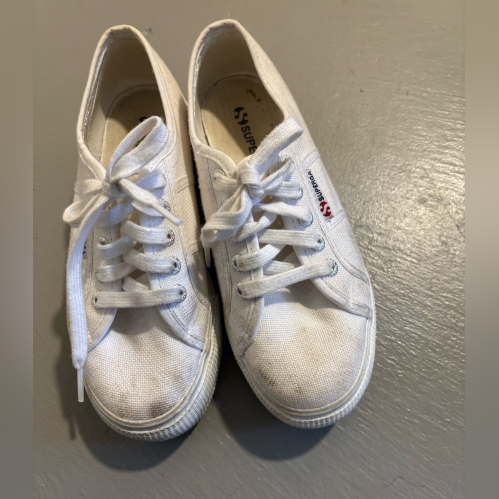 Superga White Canvas Sneakers